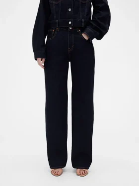 Vaqueros rectos de talle alto GAP × Victoria Beckham