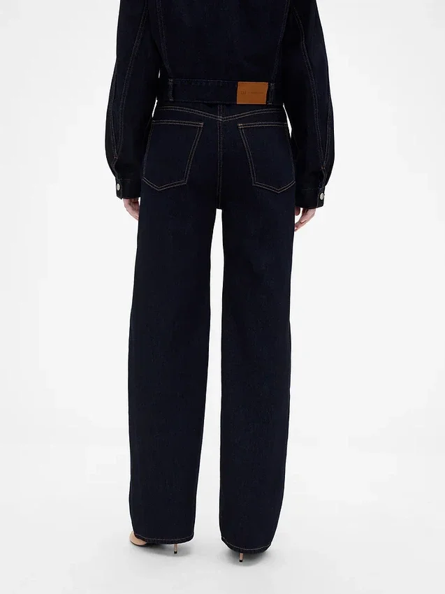 Vaqueros rectos de talle alto GAP × Victoria Beckham
