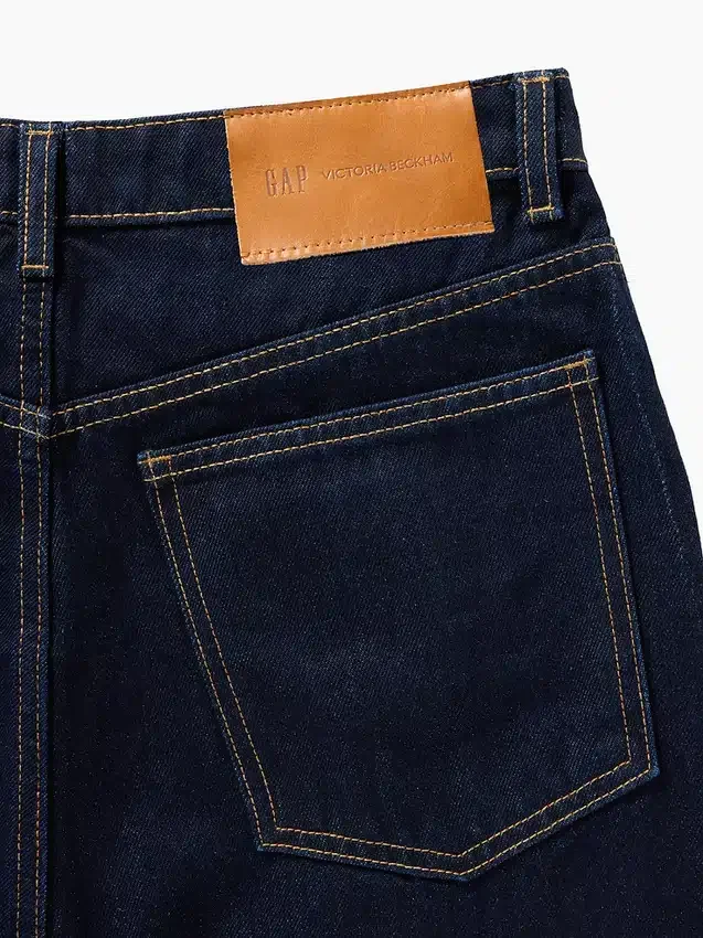 Vaqueros rectos de talle alto GAP × Victoria Beckham