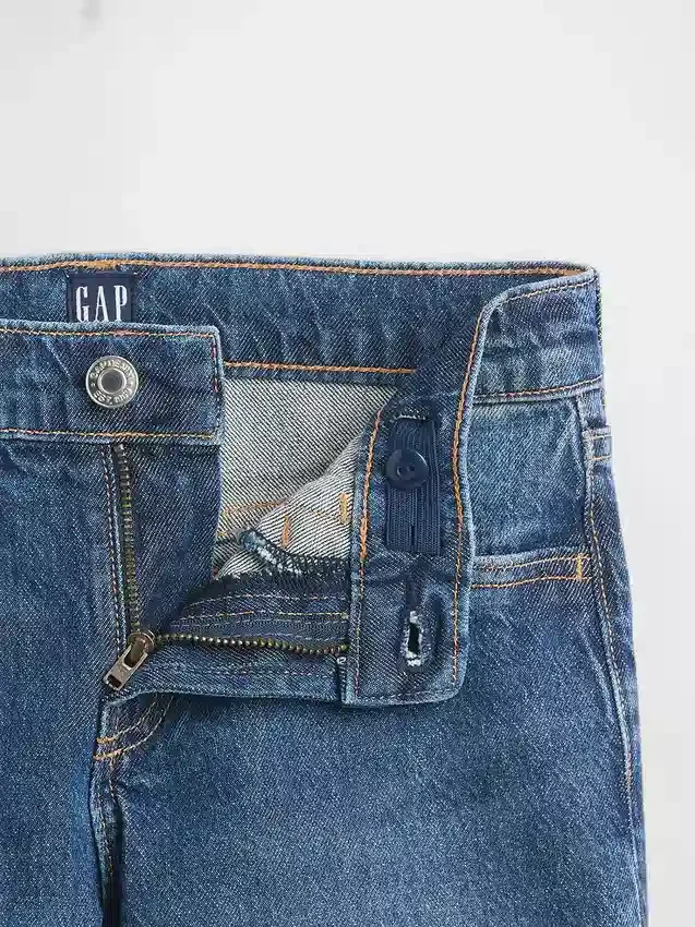 Vaqueros rectos holgados de talle bajo para niños