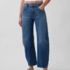 Vaqueros Slim Barrel de talle medio