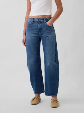 Vaqueros Slim Barrel de talle medio