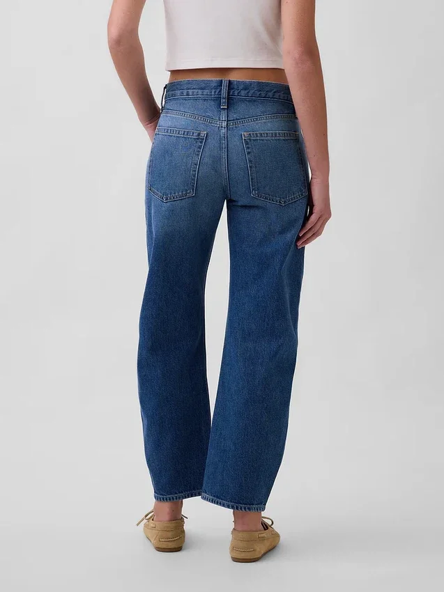 Vaqueros Slim Barrel de talle medio