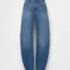 Vaqueros Slim Barrel de talle medio