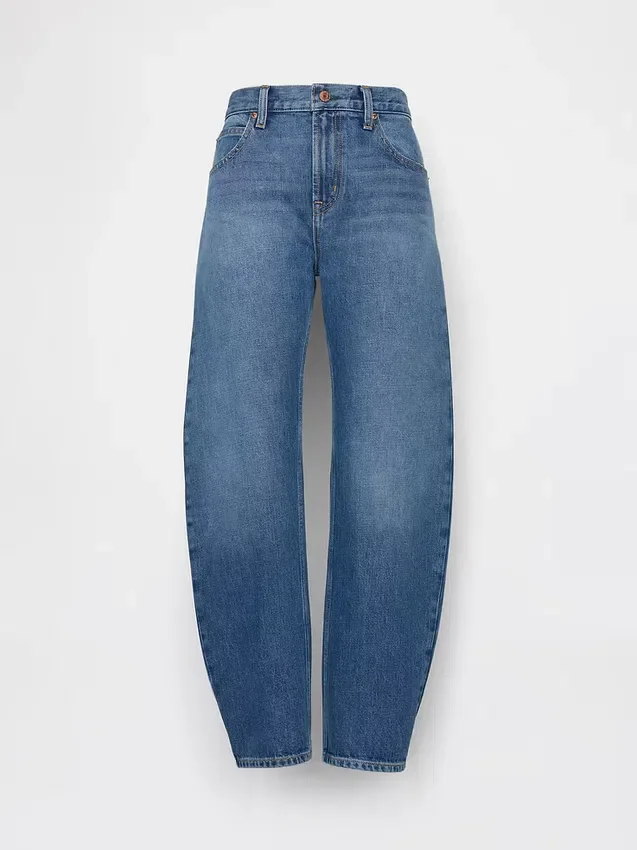 Vaqueros Slim Barrel de talle medio