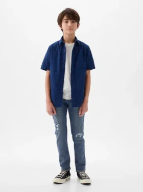 Vaqueros slim «Rip & Repair» para niños