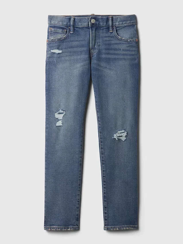 Vaqueros slim «Rip & Repair» para niños