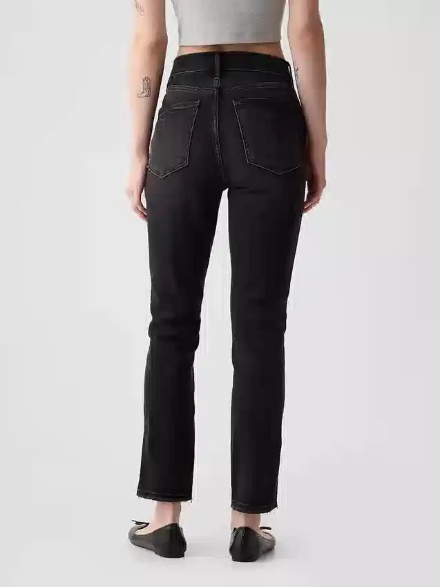 Vaqueros slim vintage de talle alto