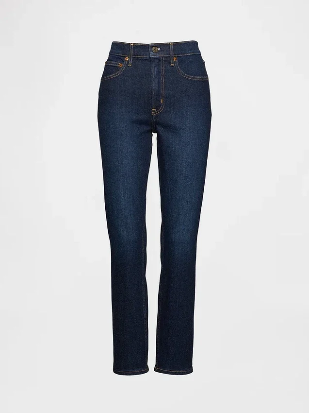 Vaqueros slim vintage de talle alto