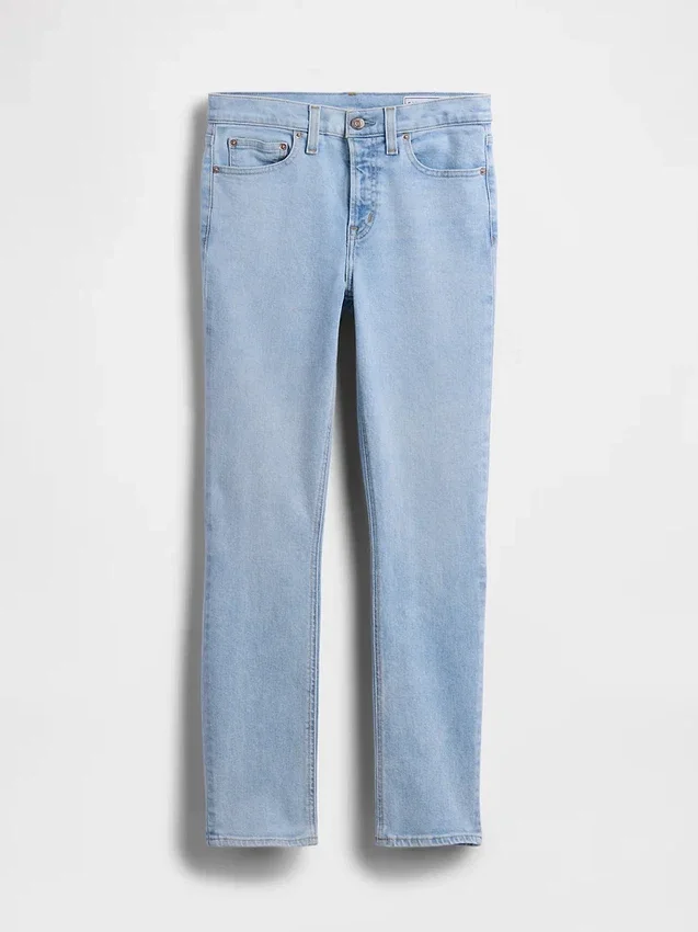Vaqueros slim vintage de talle medio