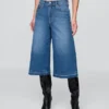 Vaqueros tipo culotte de talle alto