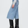 Vaqueros tipo culotte de talle alto