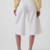 Vaqueros tipo culotte de talle alto