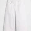 Vaqueros tipo culotte de talle alto