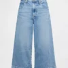 Vaqueros tipo culotte de talle alto