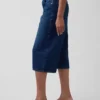 Vaqueros tipo culotte de talle alto con cinturón de cintas