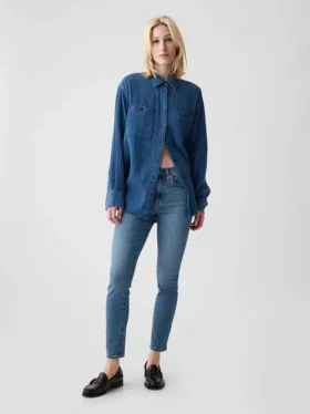 Vaqueros «true skinny» de talle medio