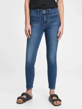 Vaqueros «true skinny» de talle medio