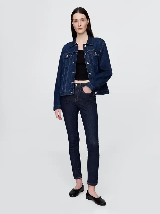 Vaqueros «true skinny» de talle medio