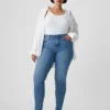 Vaqueros «true skinny» de talle medio
