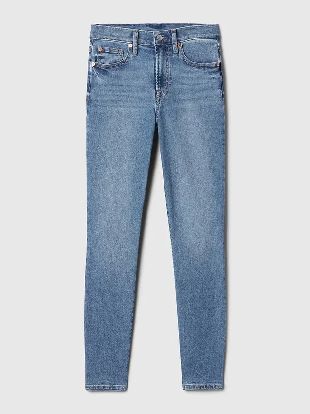 Vaqueros «true skinny» de talle medio