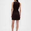 Vestido asimétrico de mezcla de lino