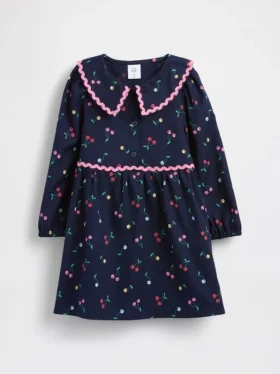 Vestido con cuello para bebés y niños