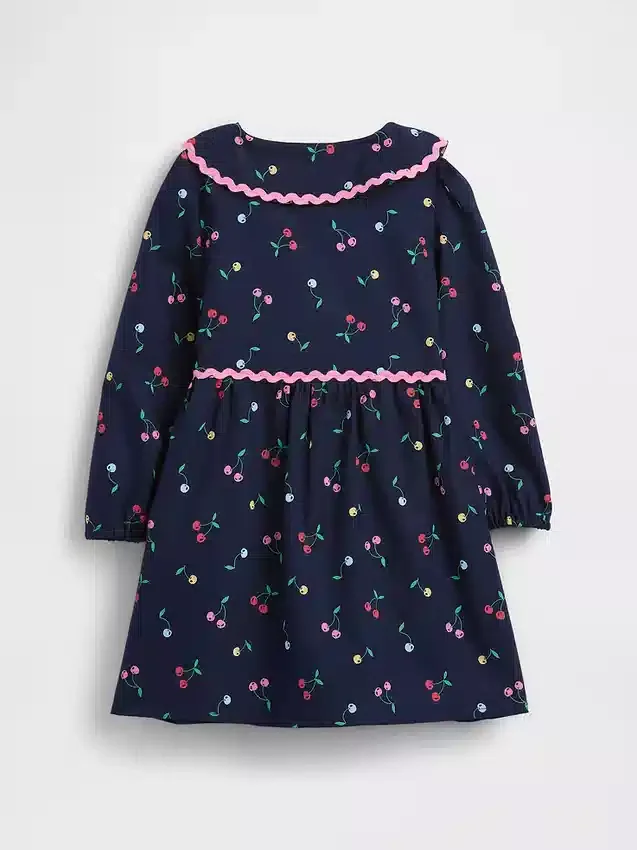 Vestido con cuello para bebés y niños