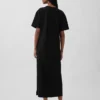 Vestido de camiseta maxi oversize de tejido grueso