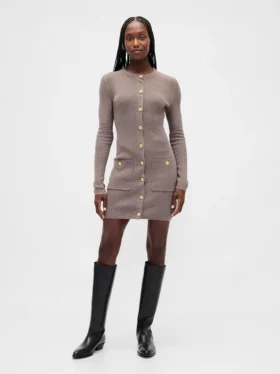Vestido de jersé con bolsillos acanalados CashSoft
