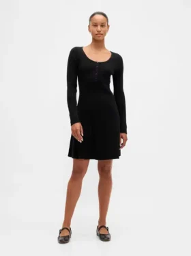 Vestido de punto acanalado CashSoft