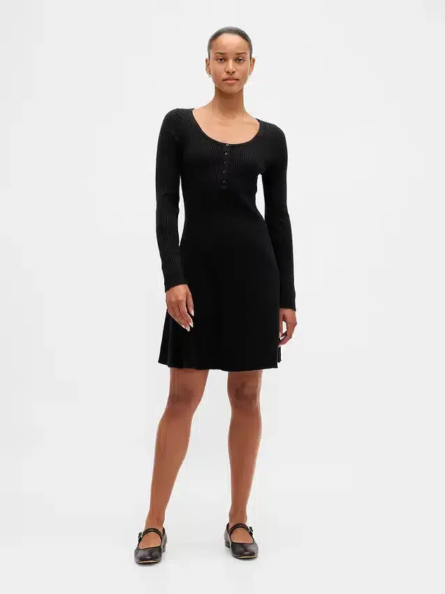 Vestido de punto acanalado CashSoft