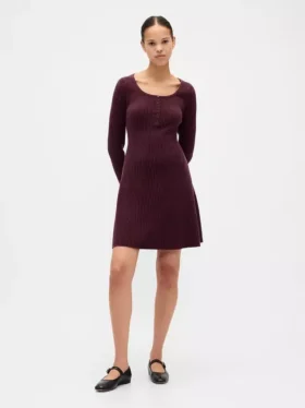 Vestido de punto acanalado CashSoft