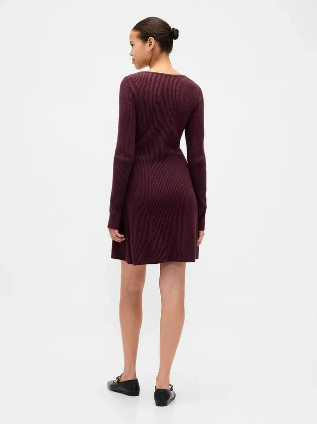 Vestido de punto acanalado CashSoft