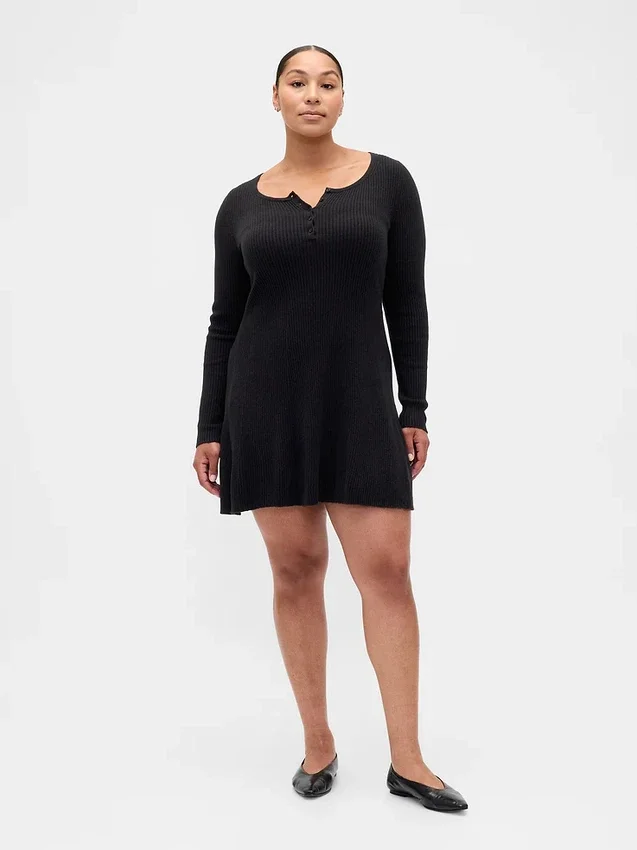 Vestido de punto acanalado CashSoft