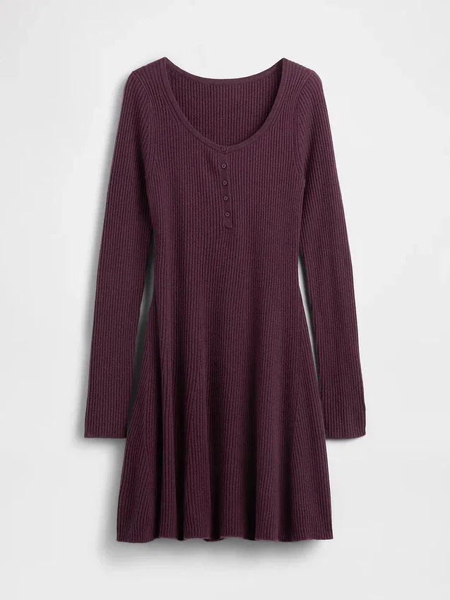 Vestido de punto acanalado CashSoft