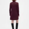 Vestido de punto con cuello alto CashSoft Pointelle