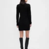 Vestido de punto con cuello alto CashSoft Pointelle