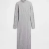 Vestido de punto largo con cuello alto CashSoft