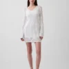 Vestido de punto Pointelle