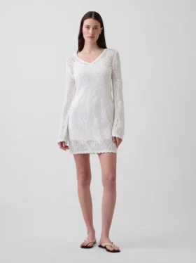 Vestido de punto Pointelle