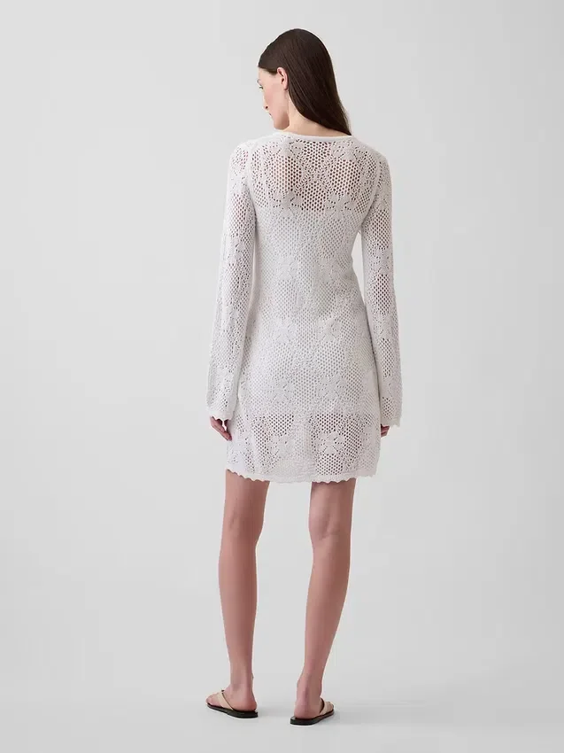 Vestido de punto Pointelle
