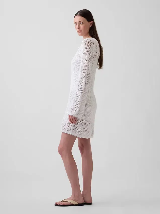 Vestido de punto Pointelle