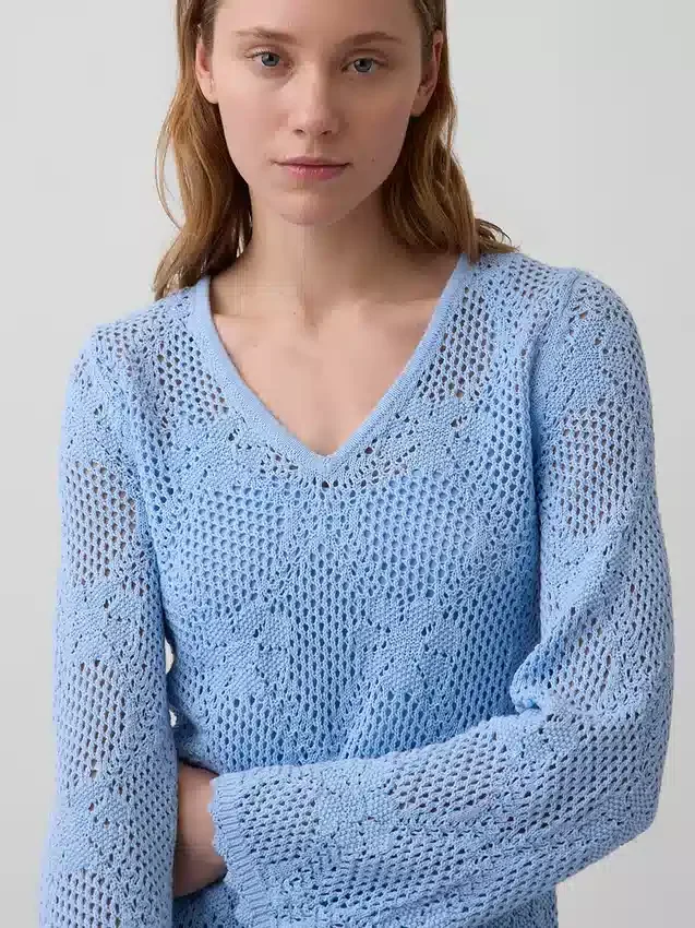 Vestido de punto Pointelle