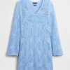 Vestido de punto Pointelle