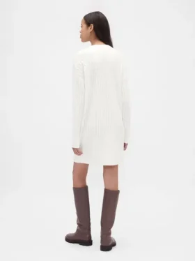 Vestido de punto trenzado CashSoft