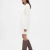 Vestido de punto trenzado CashSoft