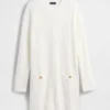 Vestido de punto trenzado CashSoft