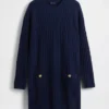Vestido de punto trenzado CashSoft