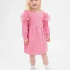 Vestido de sudadera de tul para bebés y niños pequeños